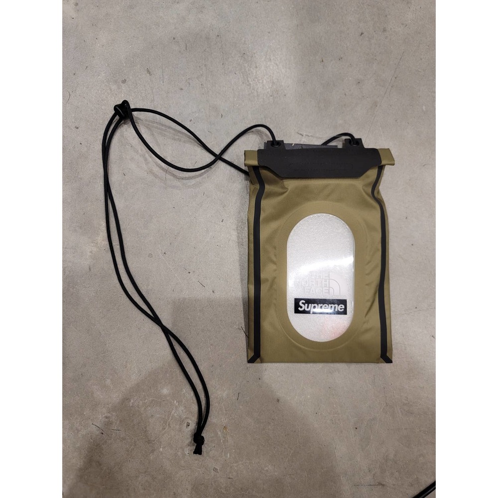 supreme tnf olive neck pouch